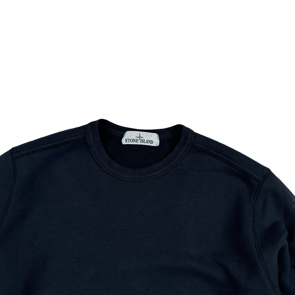 Stone Island 2019 Navy Cotton Pullover Crewneck - Small