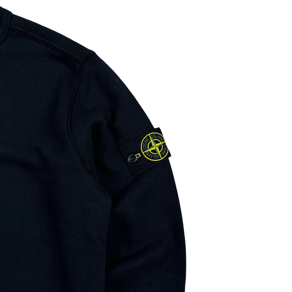 Stone Island 2019 Navy Cotton Pullover Crewneck - Small