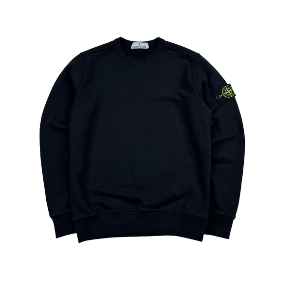 Stone Island 2019 Navy Cotton Pullover Crewneck - Small