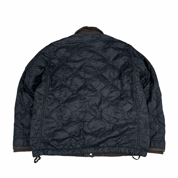 Stone Island Vintage 2001 Black Quilted Nylon Field Jacket - XL
