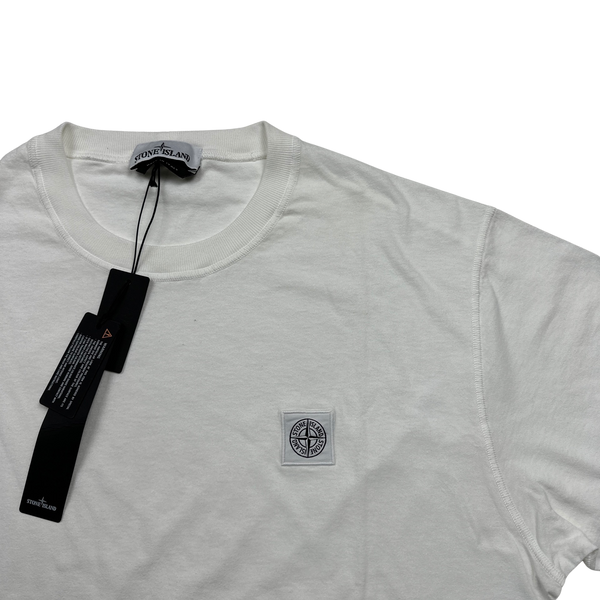 Stone Island 2023 White Cotton T Shirt