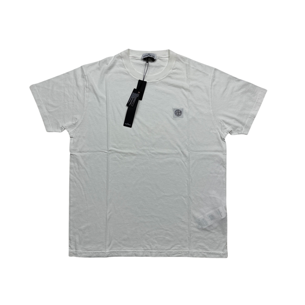 Stone Island 2023 White Cotton T Shirt