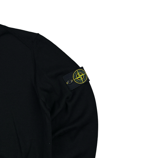 Stone Island 2020 Black Crewneck Knit Jumper - Small