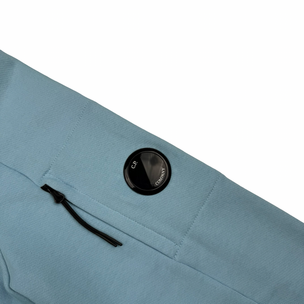 CP Company Baby Blue Cotton Lens Viewer Crewneck - Medium