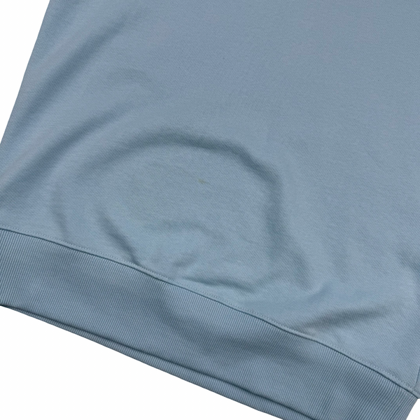 CP Company Baby Blue Cotton Lens Viewer Crewneck - Medium