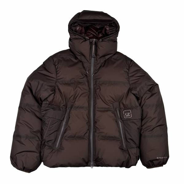CP Company Metropolis Series Brown Pertex Down Filled Puffer Jacket - Small