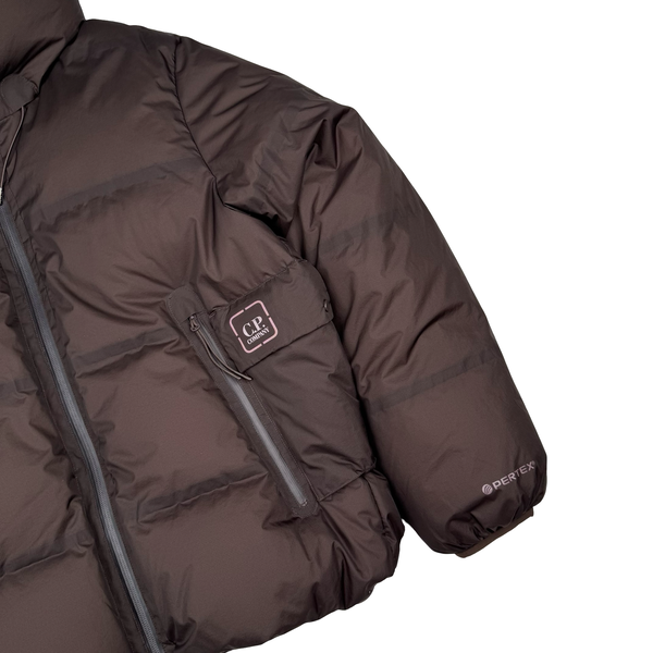 CP Company Metropolis Series Brown Pertex Down Filled Puffer Jacket - Small
