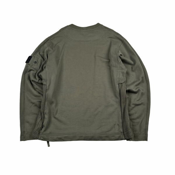 Stone Island 2022 Green Shadow Project Pullover Crewneck - Small