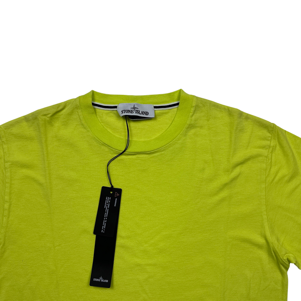 Stone Island 2022 Yellow Cotton T Shirt - Small