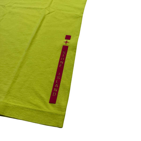 Stone Island 2022 Yellow Cotton T Shirt - Small