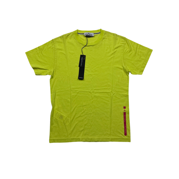 Stone Island 2022 Yellow Cotton T Shirt - Small