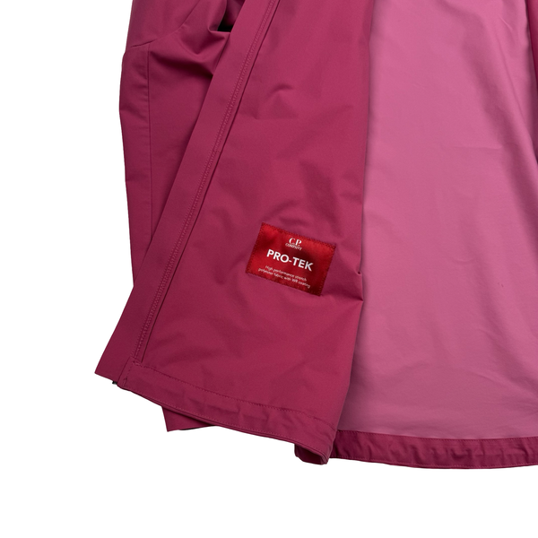 CP Company Fuchsia Pro Tek Hooded Zip up Jacket - Medium (48)