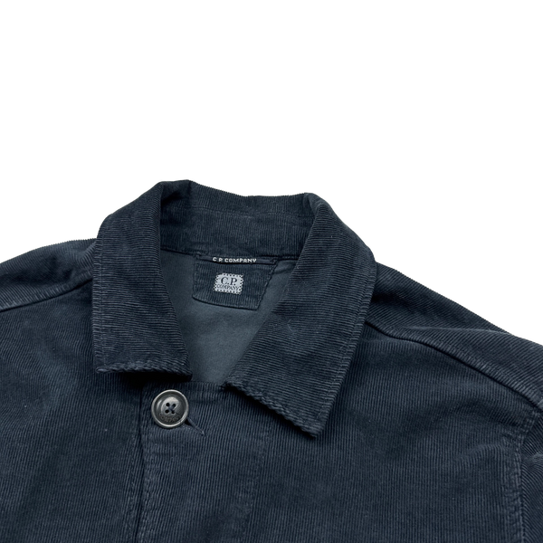 CP Company Navy Corduroy Multipocket Jacket - Small