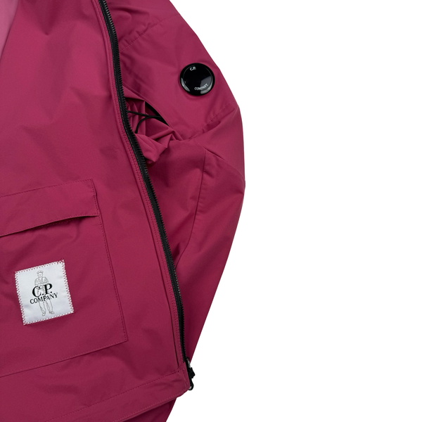 CP Company Fuchsia Pro Tek Hooded Zip up Jacket - Medium (48)
