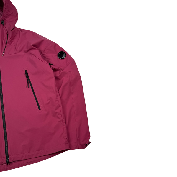 CP Company Fuchsia Pro Tek Hooded Zip up Jacket - Medium (48)