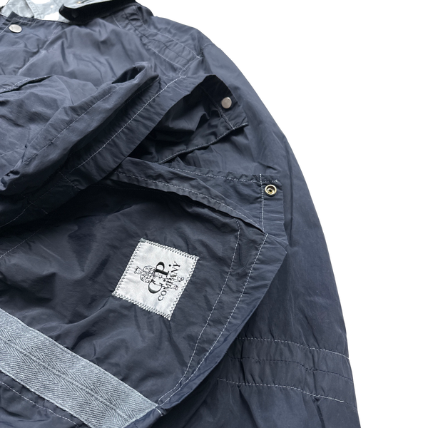 CP Company 2009 Navy Multipocket Nylon Goggle Jacket - 3XL