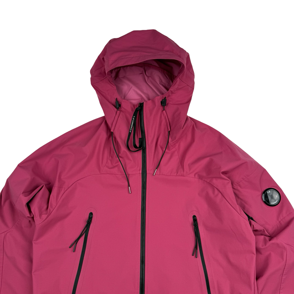 CP Company Fuchsia Pro Tek Hooded Zip up Jacket - Medium (48)