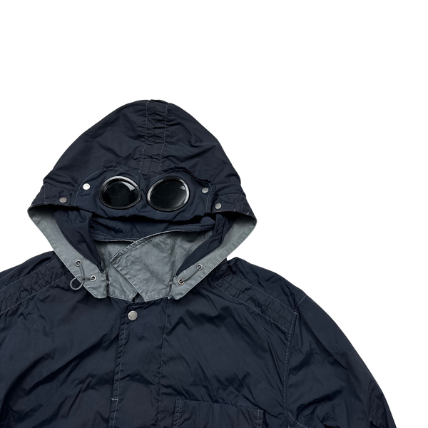 CP Company 2009 Navy Multipocket Nylon Goggle Jacket - 3XL