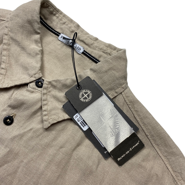 Stone Island 2006 Lino Flax Linen Shirt - Large