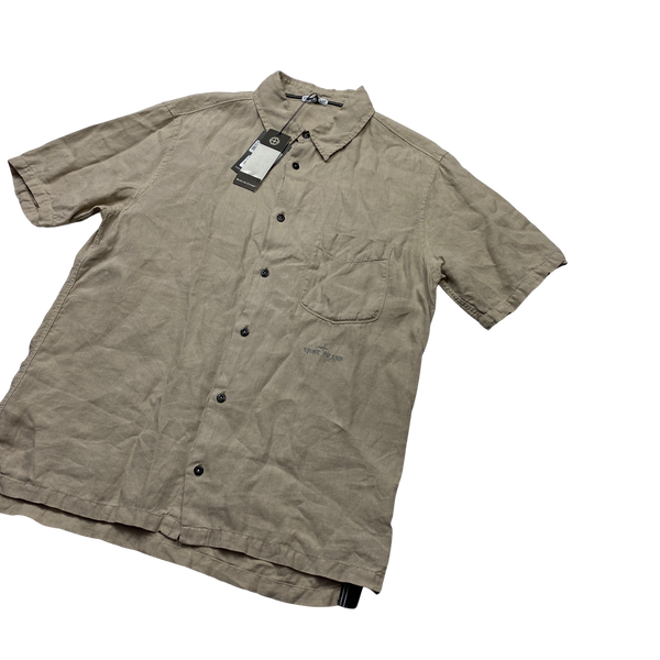 Stone Island 2006 Lino Flax Linen Shirt - Large