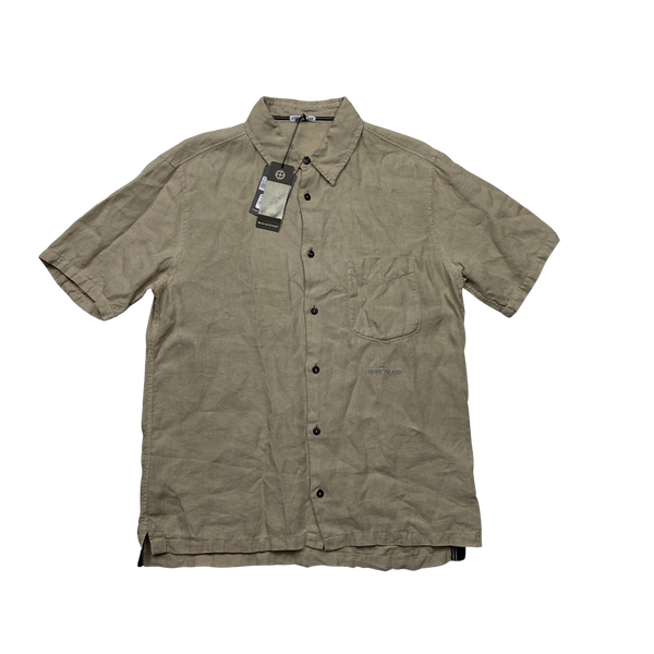 Stone Island 2006 Lino Flax Linen Shirt - Large