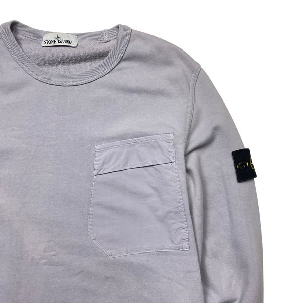 Stone Island 2018 Lilac Crewneck Sweatshirt - Medium