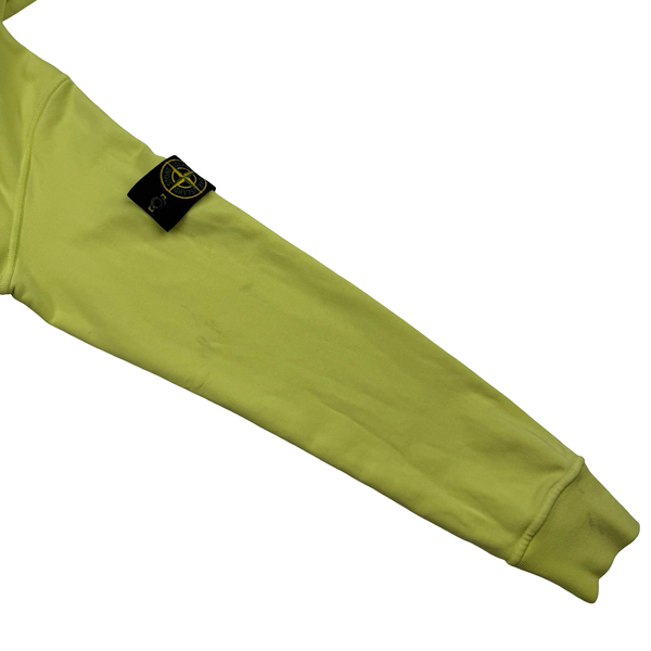 Stone Island 2022 Yellow Pullover Hoodie - Small