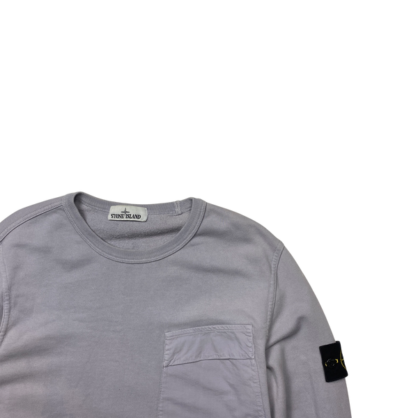 Stone Island 2018 Lilac Crewneck Sweatshirt - Medium