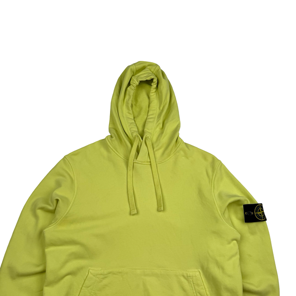 Stone Island 2022 Yellow Pullover Hoodie - Small
