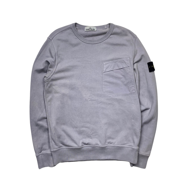 Stone Island 2018 Lilac Crewneck Sweatshirt - Medium