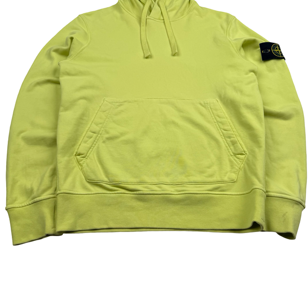 Stone Island 2022 Yellow Pullover Hoodie - Small