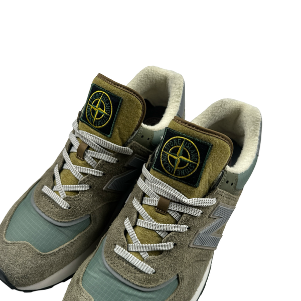 Stone Island x New Balance 574 Legacy Trainers - UK 12.5
