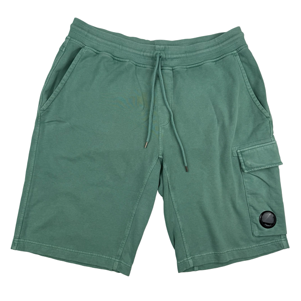 CP Company Green Cotton Lens Viewer Shorts - XL