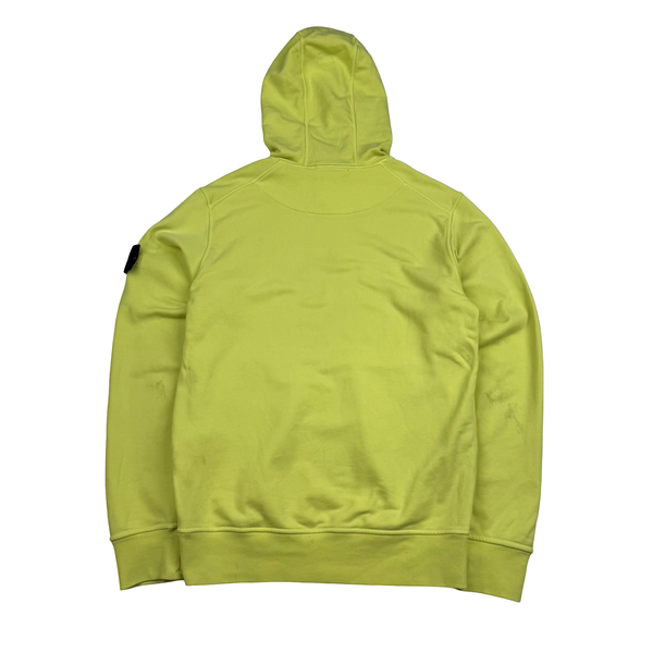 Stone Island 2022 Yellow Pullover Hoodie - Small