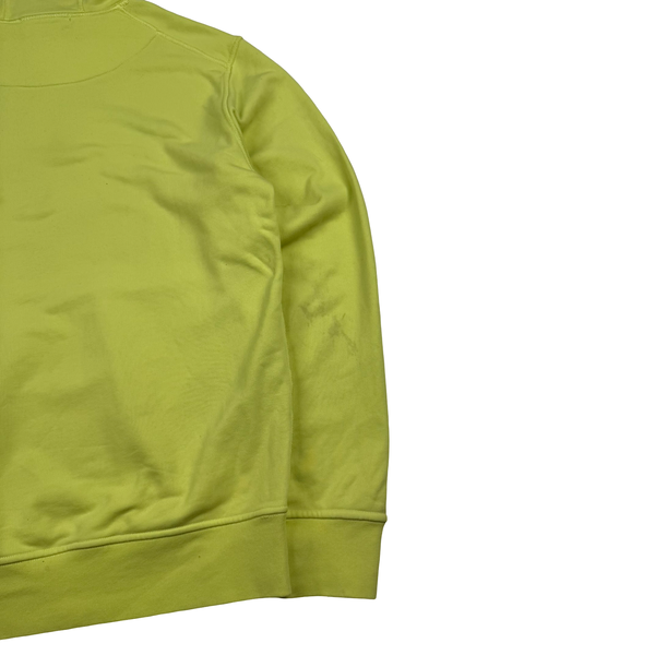 Stone Island 2022 Yellow Pullover Hoodie - Small