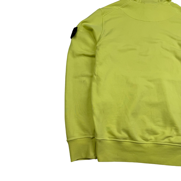 Stone Island 2022 Yellow Pullover Hoodie - Small