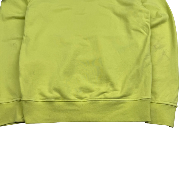 Stone Island 2022 Yellow Pullover Hoodie - Small