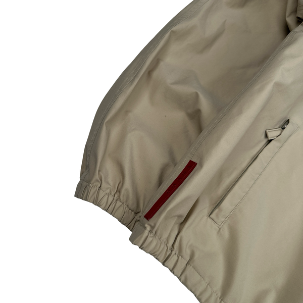 Prada Beige Gore-Tex Red Tab Harrington Jacket - XL