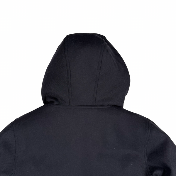 Paul Smith Navy Blue Wool/Cashmere Blend Down Lined Hooded Jacket- Large