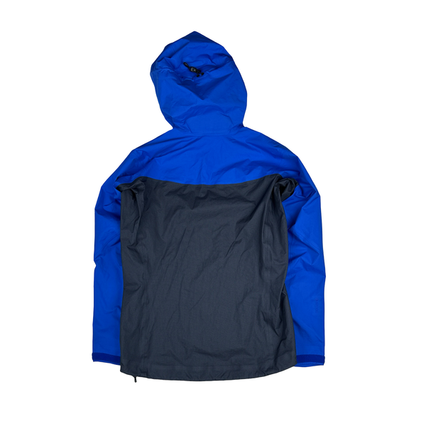 Arcteryx Blue Grid Alpha Gore-tex Zipped Hooded Jacket - Small
