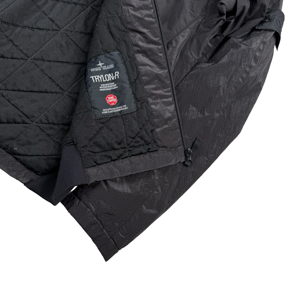 Stone Island 2009 Shadow Project Black Nylon Trylon-R Insulated Wind Breaker - Large
