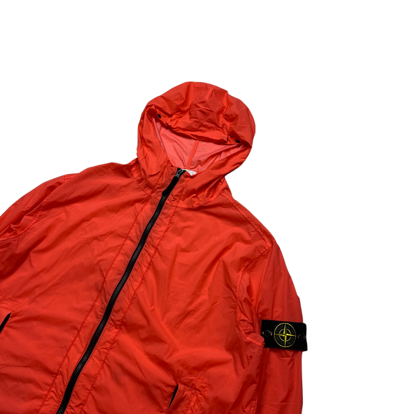 Stone Island 2020 Red Skin Touch Nylon Hooded Jacket - XXL