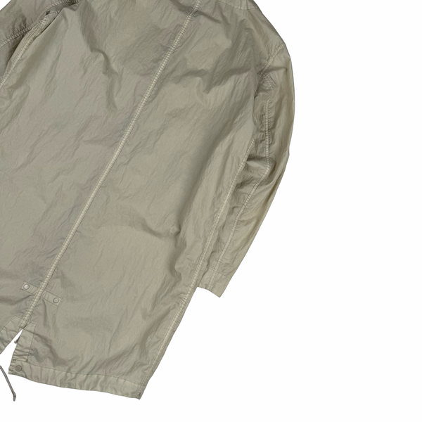 Stone Island Ecru 2019 50 Fili Resinata Ghost Parka Jacket - Medium