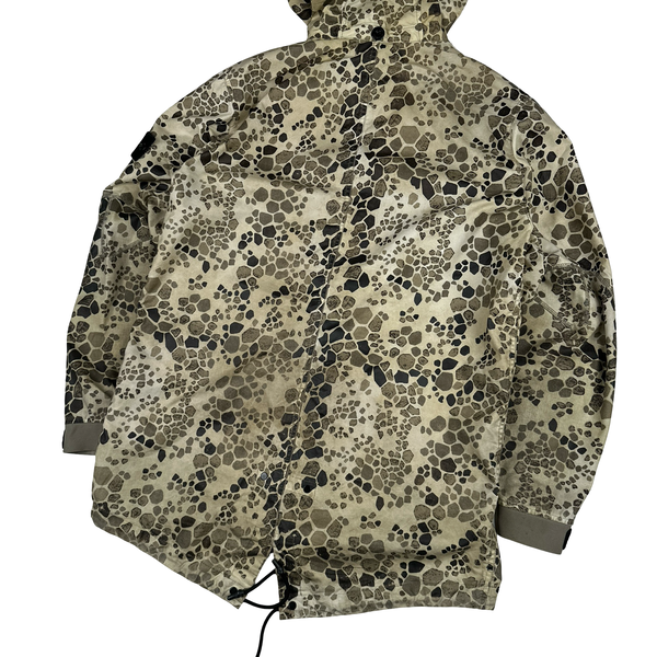 Stone Island Alligator Camo Light Cotton / Nylon Fishtail Parka - Medium