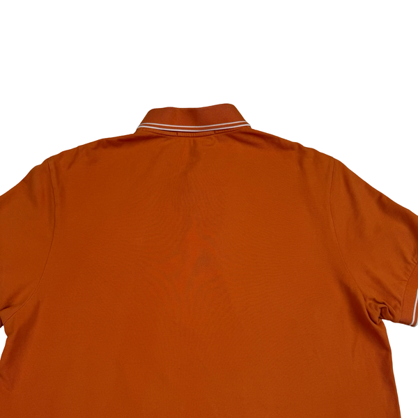 Stone Island 2023 Orange Short Sleeved Polo Shirt - Medium