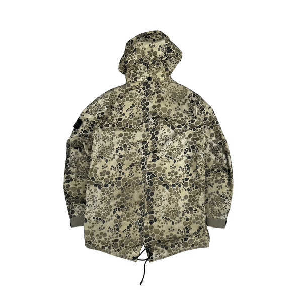 Stone Island Alligator Camo Light Cotton / Nylon Fishtail Parka - Medium