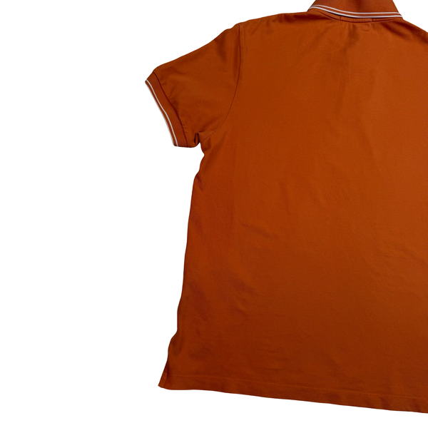 Stone Island 2023 Orange Short Sleeved Polo Shirt - Medium