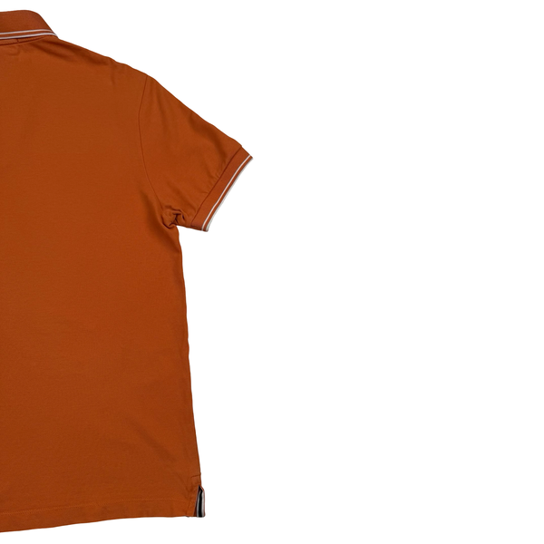 Stone Island 2023 Orange Short Sleeved Polo Shirt - Medium