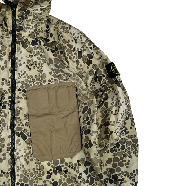 Stone Island Alligator Camo Light Cotton / Nylon Fishtail Parka - Medium