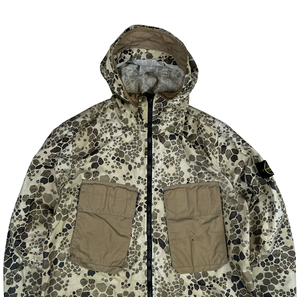 Stone Island Alligator Camo Light Cotton / Nylon Fishtail Parka - Medium